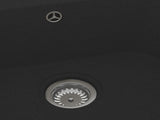 Kitchen Sink Black 76 x 48 x 30 cm Quartz and Resin 147081