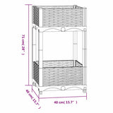 310405 Raised Bed 40x40x71 cm Polypropylene