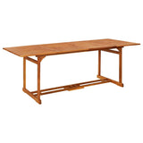 11 Piece Garden Dining Set 220x90x75 cm Solid Wood Acacia 3086987