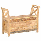 285904 Hall Bench 103x33x72 cm Solid Mango Wood