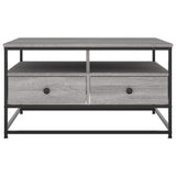 ZNTS Coffee Table Grey Sonoma 80x80x45 cm Engineered Wood 835292