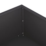 Garden Planter Black 100 x 100 x 20 cm Cold-rolled Steel 8005022