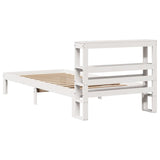 Bed Frame with Headboard without Mattress White 90x200 cm 3306042