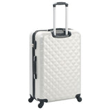 Hardcase Trolley Set 3 pcs Bright Silver ABS 91887
