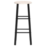 Bar Stools 2 pcs Black MDF 284388