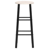 Bar Stools 2 pcs Black MDF 284388