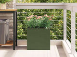 Garden Planter Olive Green 32 x 32 x 40 cm Cold-rolled Steel 876346