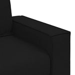 Sofa Set with Cushion 3 pcs Black 220 x 78 x 84 cm Fabric 3324611