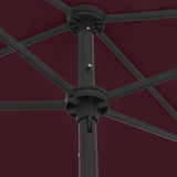 Beach Parasol Bordeaux Red 180x120 cm 314723
