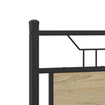 Bed Frame without Mattress Sonoma Oak 137x190 cm Engineered Wood 4106809