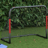 Soccer Goal with Net Red and Black 90x48x71 cm Steel 4007967