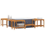 Hot Tub Surround Solid Acacia Wood Brown 3334764