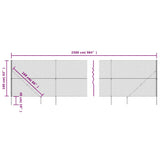 Chain Link Fence with Spike Anchors Anthracite 1.6x25 m 153980