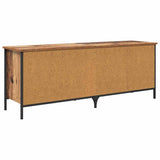 Shoe Cabinet Old Wood 131 x 35 x 50 cm Engineered Wood and Iron 881310