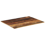 Rectangular Table Top 70x90 cm 15-16 mm Solid Reclaimed Wood 286050
