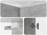 Wall-Mounted Cabinet Concrete Grey 33 x 34.5 x 90 cm 898078