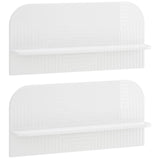 Wall Shelf 2 pcs High Gloss White 80.5 x 13.5 x 37.5 cm 8014954