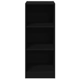 Wardrobe Black Engineered Wood Compact Wardrobe Rectangular 840829