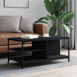 Coffee Table Black 100x50x45 cm Engineered Wood 835304