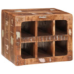 Wine Rack Wall-mounted Brown 44 x 30 x 35 cm Solid reclaim wood 4104574