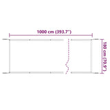 Vertical Awning Anthracite 180x1000 cm Oxford Fabric 148225