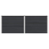 Garden Raised Bed Black 250 x 50 x 91 cm 42038989