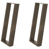 Console Table Legs U-Shaped 2 pcs Natural Steel 38x cm Steel 4012783