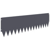 Lawn Edging 10 pcs 103 x 30 cm Steel Anthracite 8008410