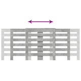 Radiator Cover Concrete Grey 205x21.5x83.5 cm Engineered Wood 852720