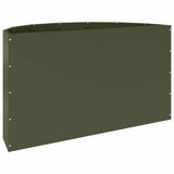 Planter Olive Green 90 x 45 x 50 cm Steel 883713