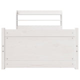 Bed Frame with Headboard without Mattress White 100x200 cm 3306759