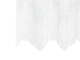 Lace Curtain with Curtains Floral White 200 x 1200 cm Polyester 4107858