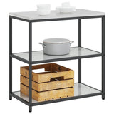 Kitchen Storage HATTEM Silver 90 x 50 x 92 cm Steel 874959