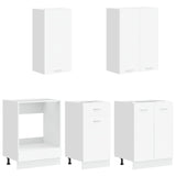 Kitchen Unit LYON 5 pcs White Engineered Wood 3438219