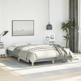 Bed Frame without Mattress Light Grey 137x190 cm Full Fabric 346856