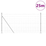 Welded Wire Fence with Concrete Base 25 x 1.2 m 3351512