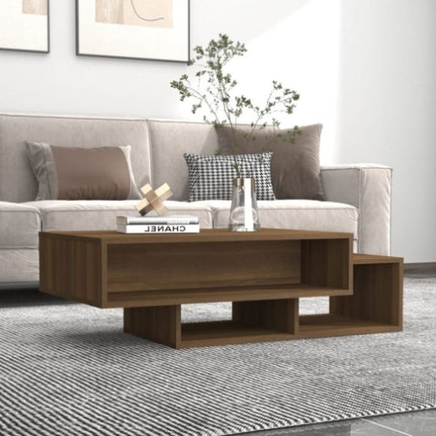 ZNTS Coffee Table Brown Oak 105x55x32 cm Engineered Wood 815983