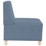 Modular Sofa Unit Armless 2 pcs Blue 55 x 74 x 82 cm 3399779