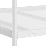 Bunk Bed without Mattress White 90x190 cm Single Steel 42000328