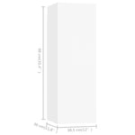 ZNTS 5 Piece TV Cabinet Set White Engineered Wood 3078655