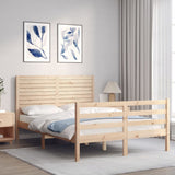 Bed Frame without Mattress 140x200 cm Solid Wood 3195026