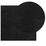 Rug HUARTE Short Pile Soft and Washable Black 160x160 cm 375116