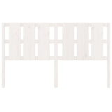 Bed Headboard White 185.5x4x100 cm Solid Wood Pine 818006