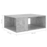 Coffee Table Concrete Grey 90x67x33 cm Engineered Wood 806907