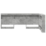 Storage Headboard Concrete Grey 90 cm Engineered Wood 3335520