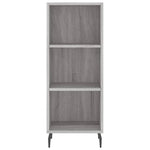 Highboard Grey Sonoma 34.5x34x180 cm Engineered Wood 3199383
