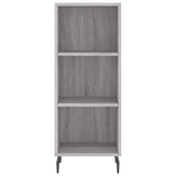 Highboard Grey Sonoma 34,5x34x180 cm Engineered Wood 3199383