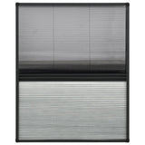 Plisse Insect Screen for Windows Aluminium 60x80 cm with Shade 148682