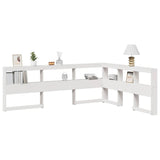 Bookcase Headboard L-Shaped White 140 cm Solid Wood Pine 859281