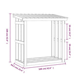 Firewood Rack 108x64.5x109 cm Solid Wood Pine 822427